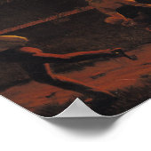 1859年9月9日、カンブリ大聖堂で火災 ポスター (角)