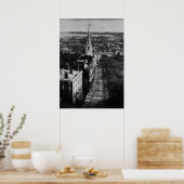 1859年：ボストンを州ハウスから眺める ポスター (キッチン)