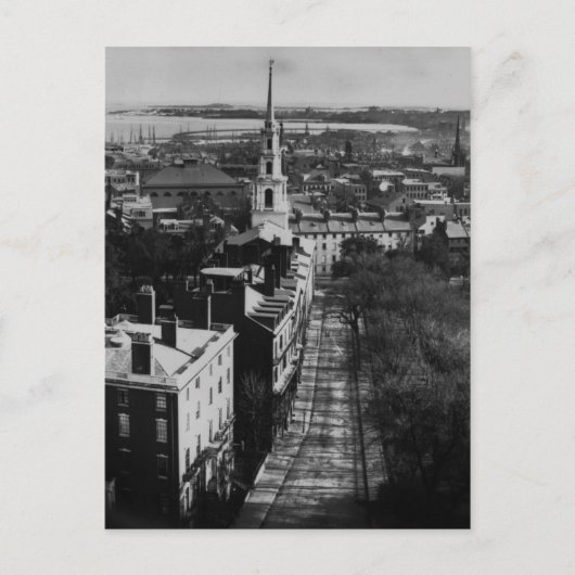 1859年:ボストンを州ハウスから眺める ポストカード (正面)