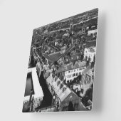 1859年:  ボストン、マサチューセッツ市 スクエア壁時計 (傾斜)