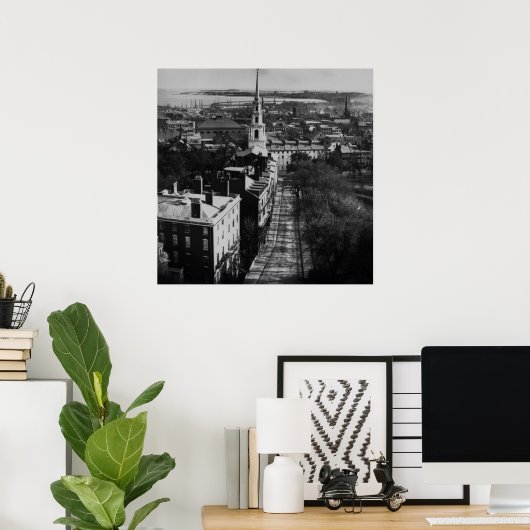 1859:  A view of Boston from the State House ポスター (ホームオフィス)