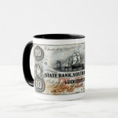 1860サウスカロライナ10ドル紙幣 マグカップ (正面左)