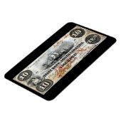 1860サウスカロライナ10ドル紙幣 マグネット (左側)