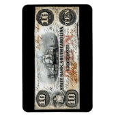 1860サウスカロライナ10ドル紙幣 マグネット (縦)