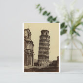 1860年のピサタワーの幻想的な写真! ポストカード (スタンド正面)