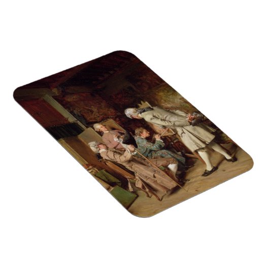 1860年の美術愛好家、画家 マグネット (右側)