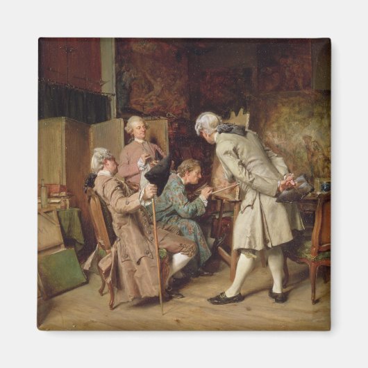 1860年の美術愛好家、画家 マグネット (正面)