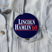 1860年の選挙-リンカーンのパーティー 缶バッジ (インサイチュ)