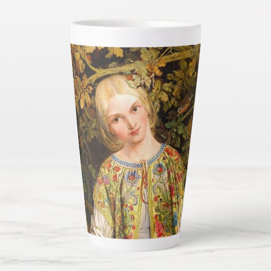 1860年ウィリアム・ベル・スコット著Una and the Lion カフェラテマグ (正面)