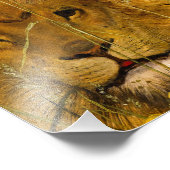 1860年ウィリアム・ベル・スコット著Una and the Lion フォトプリント (角)