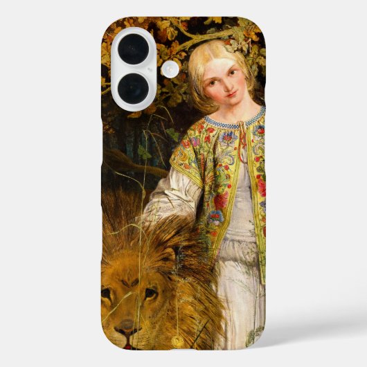 1860年ウィリアム・ベル・スコット著Una and the Lion Case-Mate iPhoneケース (裏面)