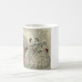 1860年ゴデイの花嫁と花嫁の友達のマグカップ コーヒーマグカップ (中央)