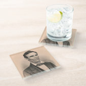 1860年リト選グラフ大統領 ガラスコースター (アングル)