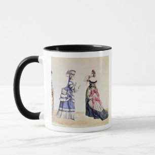 1860年代からの女性のためのファッションのデザイン マグカップ