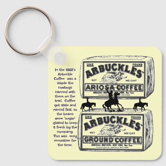 「1860年代のアラバックルのコーヒー」 キーホルダー (正面)