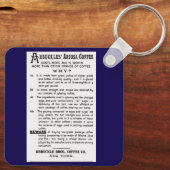 「1860年代のアラバックルのコーヒー」 キーホルダー (裏面)