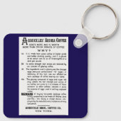 「1860年代のアラバックルのコーヒー」 キーホルダー (裏面)