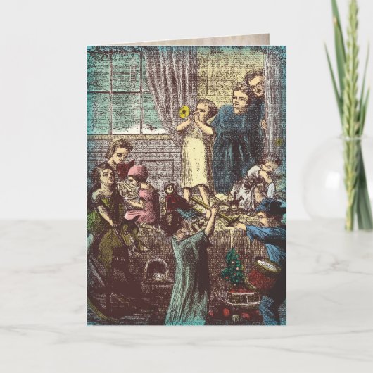 1860年代のクリスマス シーズンカード (正面)