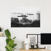 1860年代の内戦の輸送船 ポスター (ホームオフィス)