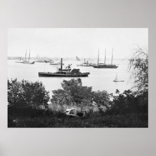 1860年代の内戦の輸送船 ポスター