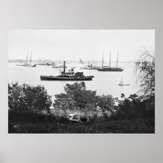 1860年代の内戦の輸送船 ポスター (正面)