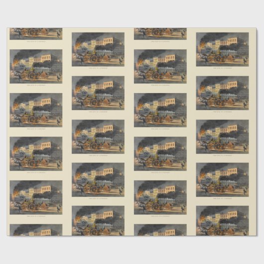 1860年代の石版画のヴィンテージの生活 ラッピングペーパー (フラット)