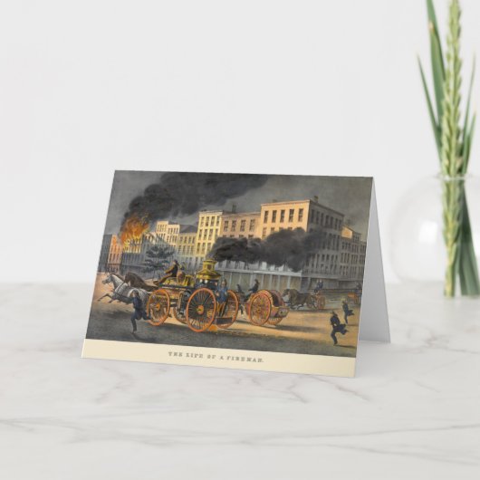 1860年代リトグラフヴィンテージの生活 カード (正面)