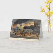 1860年代リトグラフヴィンテージの生活 カード (黄色い花)