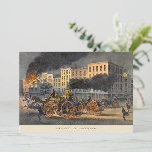 1860年代リトグラフヴィンテージの生活 カード (スタンド正面)