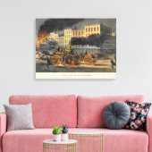 1860年代リトグラフヴィンテージの生活 キャンバスプリント