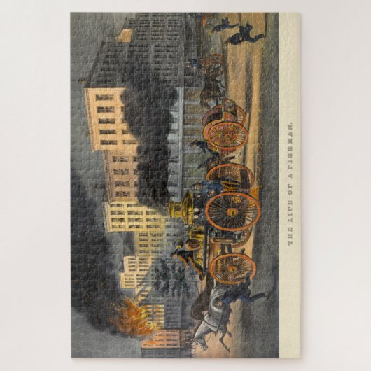 1860年代リトグラフヴィンテージの生活 ジグソーパズル (縦)