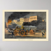 1860年代リトグラフヴィンテージの生活 ポスター (正面)