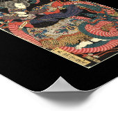 1860日本の年絵画頃 ポスター (角)