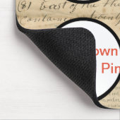 1860'素朴s YourDog Art Ephemeraカスタムプリント マウスパッド (コーナー)