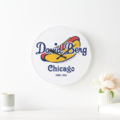 〒1860-1992年シカゴ市David Berg & Company ラージ壁時計 (ホーム)