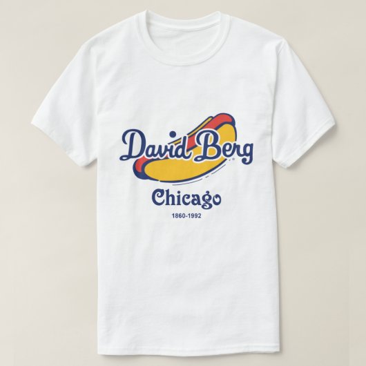 〒1860-1992年シカゴ市David Berg & Company Tシャツ (デザイン正面)