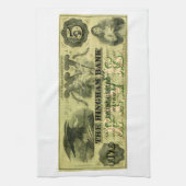 1860 Hingham Massachusetts 5ドル紙幣 キッチンタオル (縦)