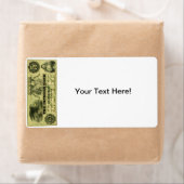 1860 Hingham Massachusetts 5ドル紙幣 ラベル (インサイチュ)