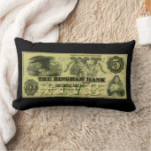 1860 Hingham Massachusetts 5ドル紙幣 ランバークッション (ブランケット)