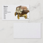 1860sステージコーチ – デンバー金ゴールドラッシュ 名刺 (正面/裏面)