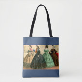 1861ドイツファッションプレート トートバッグ (正面)