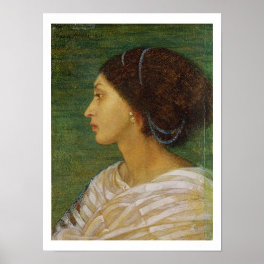 1861年のムラト女性の頭(紙油) ポスター (正面)