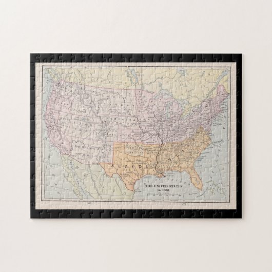 1861年の一般的なウィンフィールド・スコットのアナコンダ計画 ジグソーパズル (横)