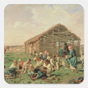 1861年の間の残り干し草にすること スクエアシール