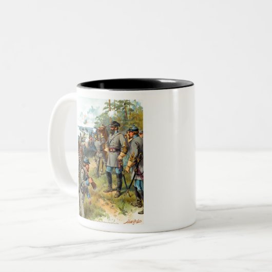 1861年17月走威厳がある17日ストーンウォール・ジャクソン ツートーンマグカップ (正面左)