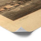 1861 Parkersburg, WV Bird's Eye Viewパノラママップ ポスター (角)