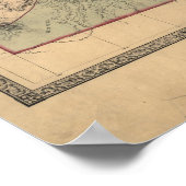 1862コロラド州の地図 ポスター (角)