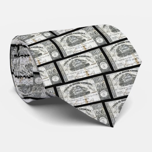 1862年のノースカロライナ50セントのノート ネクタイ (ロール)