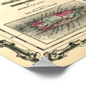 1862年キューバ、ジャマイカ、ポルトリコの地図 ポスター (角)