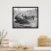 1862年ヨークタウンの海岸臼砲 ポスター (キッチン)